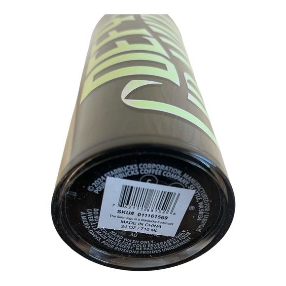 Wicked x Starbucks Black Glow in the Dark Defy Gravity Cold Cup 20 Ounce Venti - Picture 4 of 5